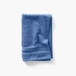 Carré Blanc Serviette invité coton Lola II encre| Serviettes Invité