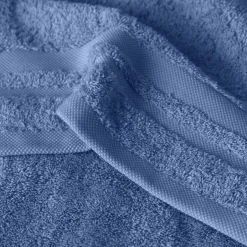 Carré Blanc Serviette invité coton Lola II encre| Serviettes Invité