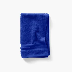 Carré Blanc Serviette invité coton Lola II cobalt| Serviettes Invité