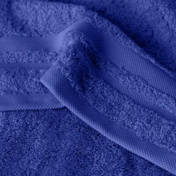 Carré Blanc Serviette invité coton Lola II cobalt| Serviettes Invité