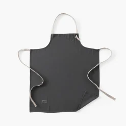 Carré Blanc Tablier de cuisine coton Signature charbon|Femme Coffrets Cadeaux|Coffrets Cadeaux