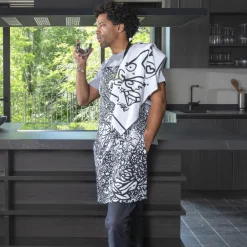 Carré Blanc Tablier de cuisine coton Jakè x|Homme Coffrets Cadeaux