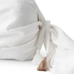 Carré Blanc Taie de traversin coton Amorgos| Taies De Traversin