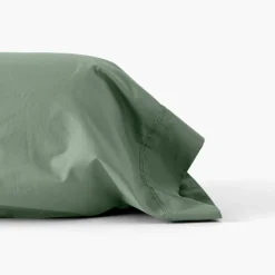Carré Blanc Taie de traversin percale de coton Neo thym| Taies De Traversin