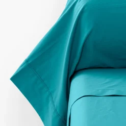 Carré Blanc Taie de traversin percale de coton Neo canard| Taies De Traversin