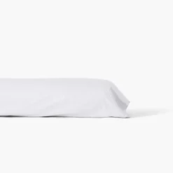 Carré Blanc Taie de traversin satin de coton unie Prestige blanc| Taies De Traversin