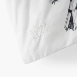 Carré Blanc Taie d'oreiller carrée coton Harfang|Enfant Taies D'oreiller|Nouveautés Bébénew