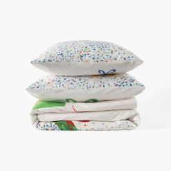 Carré Blanc Taie d'oreiller carrée coton bio Tadam enfant|Enfant Linge De Litbio|Taies D'oreiller