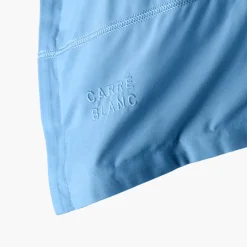 Carré Blanc Taie d'oreiller carrée coton Neo azur| Taies D’oreiller