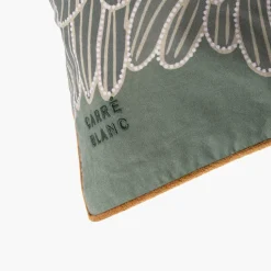 Carré Blanc Taie d'oreiller carrée coton Silvalys| Taies D’oreiller