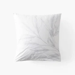 Carré Blanc Taie d'oreiller carrée coton Calypte| Taies D’oreiller