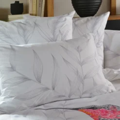 Carré Blanc Taie d'oreiller carrée coton Calypte| Taies D’oreiller