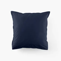 Carré Blanc Taie d'oreiller carrée coton Neo marine| Taies D’oreiller