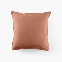 Carré Blanc Taie d'oreiller carrée coton Neo tomette| Taies D’oreiller