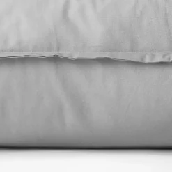 Carré Blanc Taie d'oreiller carrée coton Neo gris| Taies D’oreiller