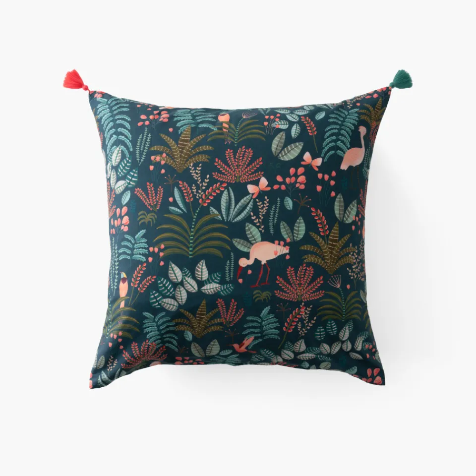 Carré Blanc Taie d'oreiller carrée coton Aruba|Enfant Taies D'oreiller