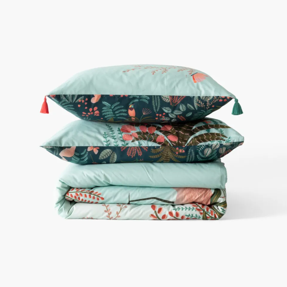 Carré Blanc Taie d'oreiller carrée coton Aruba|Enfant Taies D'oreiller