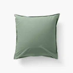 Carré Blanc Taie d'oreiller carrée coton Neo thym| Taies D’oreiller