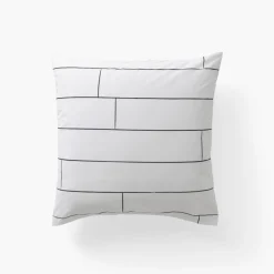 Carré Blanc Taie d'oreiller carrée percale de coton Elaphe|Enfant Taies D'oreiller|Taies D’oreiller