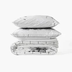 Carré Blanc Taie d'oreiller carrée percale de coton Elaphe|Enfant Taies D'oreiller|Taies D’oreiller