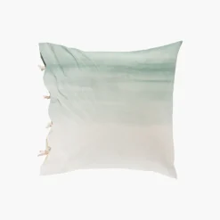 Carré Blanc Taie d'oreiller carrée percale de coton Vibration| Taies D’oreiller