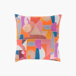 Carré Blanc Taie d'oreiller carrée percale de coton Rosangela| Taies D’oreiller