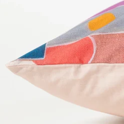 Carré Blanc Taie d'oreiller carrée percale de coton Rosangela| Taies D’oreiller