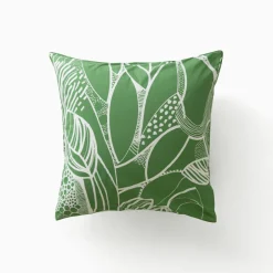 Carré Blanc Taie d'oreiller carrée percale de coton bio Canopée| Taies D’oreiller