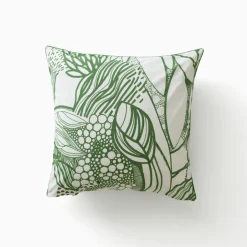 Carré Blanc Taie d'oreiller carrée percale de coton bio Canopée| Taies D’oreiller