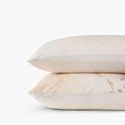 Carré Blanc Taie d'oreiller carrée percale de coton Bloomart| Taies D’oreiller