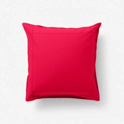 Carré Blanc Taie d'oreiller carrée percale de coton Neo grenadine| Taies D’oreiller