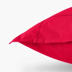 Carré Blanc Taie d'oreiller carrée percale de coton Neo grenadine| Taies D’oreiller