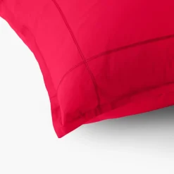 Carré Blanc Taie d'oreiller carrée percale de coton Neo grenadine| Taies D’oreiller