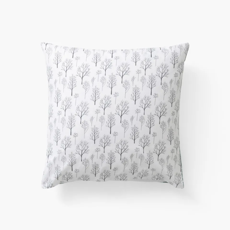 Carré Blanc Taie d'oreiller carrée pur coton Féeries|Enfant Linge De Litbio|Taies D'oreiller