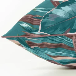 Carré Blanc Taie d'oreiller carrée réversible percale de coton Calathéa| Taies D’oreiller