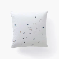 Carré Blanc Taie d'oreiller carrée satin de coton Equinoxe| Taies D’oreiller