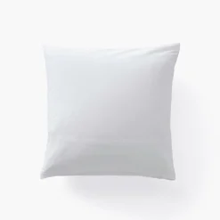 Carré Blanc Taie d'oreiller carrée satin de coton Equinoxe| Taies D’oreiller