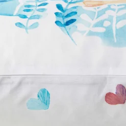 Carré Blanc Taie d'oreiller rectangulaire pur coton Calliopé|Enfant Taies D'oreiller