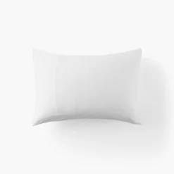 Carré Blanc Taie d'oreiller rectangulaire satin de coton Mon Ange| Taies D’oreiller
