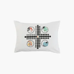 Carré Blanc Taie d'oreiller rectangulaire pur coton Jocamini|Enfant Taies D'oreiller