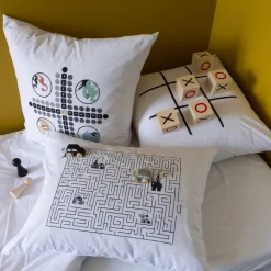 Carré Blanc Taie d'oreiller rectangulaire pur coton Jocamini|Enfant Taies D'oreiller