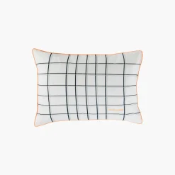 Carré Blanc Taie d'oreiller rectangulaire percale de coton Palmarès - Roland-Garros 2022| Taies D’oreiller