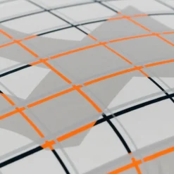 Carré Blanc Taie d'oreiller rectangulaire percale de coton Palmarès - Roland-Garros 2022| Taies D’oreiller