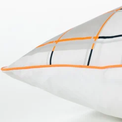 Carré Blanc Taie d'oreiller rectangulaire percale de coton Palmarès - Roland-Garros 2022| Taies D’oreiller