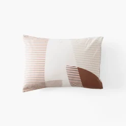 Carré Blanc Taie d'oreiller rectangulaire coton Cadaques| Taies D’oreiller