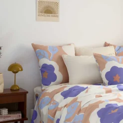 Carré Blanc Taie d'oreiller rectangulaire réversible pur coton Twiggypop| Taies D’oreiller