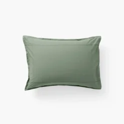 Carré Blanc Taie d'oreiller rectangulaire coton Neo thym| Taies D’oreiller