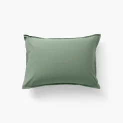 Carré Blanc Taie d'oreiller rectangulaire coton Neo thym| Taies D’oreiller