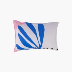 Carré Blanc Taie d'oreiller rectangulaire percale de coton imprimée abstrait Artsy| Taies D’oreiller