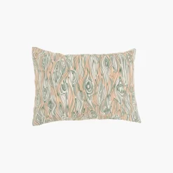 Carré Blanc Taie d'oreiller rectangulaire réversible percale de coton lavée biologique Monarbre| Taies D’oreiller